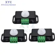 3PCS DC 12V-24V 8M Auto Infrared PIR Motion Sensor Detector Switch For LED Light