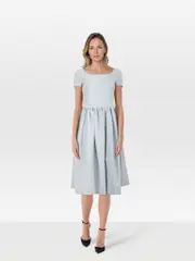 Ice Blue Midi Dress