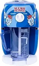 Slush Puppie Snow Cone Maker - 1L Slushie Machine, Officially Licensed, Includes 4 Paper Cups & Straws, Adjustable Ice Texture for Fine or Coarse Slush, Fun for Parties & Hot Summer Days