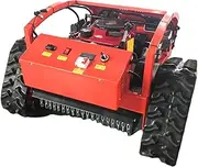 JUZHOUHUI Robot Lawn Mower, Best Brush Cutter with Bucket,Gasoline Electric Lawn Mower Crawler Mower with Remote Control,Lawn Care Equipment for Gardening