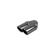 Redback LH Exhaust Tip Y-Piece Bumper Cut Angle Cut Part Rolled In Stainless