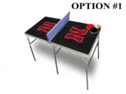 University Of Nebraska Portable Table Tennis Ping Pong Folding Table w/Accessori