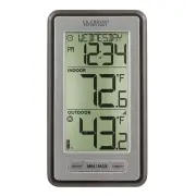 WS-9160UV3 Wireless Digital Thermometer with Indoor/Outdoor Humidity Monitor