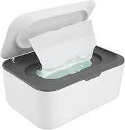 Wet Tissue Box Wet Wipes Dispenser Tissue Box Box Wet Wipes Dispenser Holder with Lid Wet and Dry Tissue Box Holder Wet Wipes Storage Box Napkin Storage Box for Home Office (Grey)