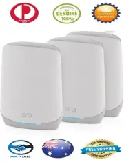 NETGEAR Orbi RBK763S Tri-band AX5400 WiFi 6 Mesh System- 3 Pack RBK763S-100APS