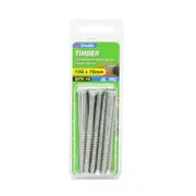 Zenith 10G x 75mm Galvanised Countersunk Head Timber Screws - 10 Pack