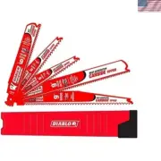 Diablo 5-Piece Carbide Reciprocating Saw Blade Set for Wood and Metal Precision