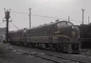 PRR 9561 (F3A) in Logansport, IN Yard on November 25, 1966 5 x 7 Photo