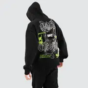 [Kiss Chacey] Wither Overszied Hoodie Jet Black