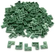Lego 100 New Sand Green Plates 2 x 2 Corner Piece
