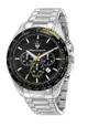 【2年保修】 Maserati Traguardo系列 45mm 黑色錶盤男士石英計時腕錶 R8873612042