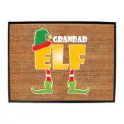 Elf Grandad - Funny Novelty Doormat Man Cave Floor mat