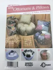 Simplicity Home Decorating 5019 Ottomans and Pillows sewing pattern