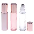 10ml Roll On Essential Oil Empty Perfume Roller Ball Bottle For Travel Pack^u*