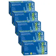 500pc Saniflex Nitrile Glove Powder Free Blue Xl Home cleaning Work PPE