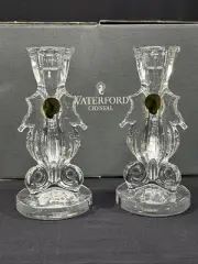 Waterford Crystal Seahorse Candlesticks Pair 6” Set of 2 40007291