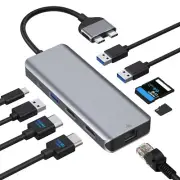 MacBook Pro Docking Station - 9-2 - Cards/Charge/HDMI/Ethernet/USB/TB3- (040225)
