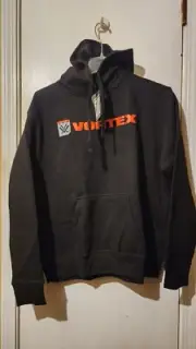 Vortex Hoodie Mens XL Black Scope Optic Glass Hunt Precision Pullover Sweatshirt