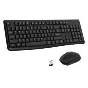 Wireless Keyboard and Mouse Combo, Full-Sized 2.4GHz USB Computer Wireless Ke...