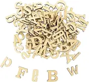 COHEALI Wooden Letters 26 Uppercase Lowercase Letters 0-9 Numbers Craft Decorative Wedding Home