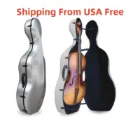 Cello Case 4/4 Full Size Carbon Fiber Strong Shell Soft And Safe Waterproof