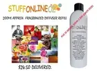 200ml Fragranced Diffuser Oil Refill plus 30 - 300mm x 3mm approx Quality Sticks