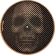 [Taz Studio] Premium Turntable Slipmat Proves Sound Quality with Better Grip - Psychedelic Art- Specially Designed Cork Geometric Grid Art