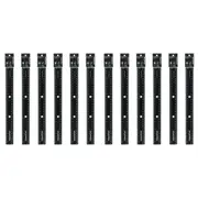2x 6pc Colourhide 30cm Bindermate Ruler Bookmark For Ring Binder/Arch Files BLK