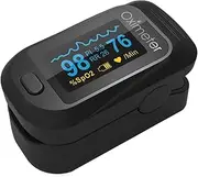 Pulse Oximeter Fingertip - Blood Oxygen Saturation Monitor | Portable Non-Invasive Precision Oximeter for Travel Sleep Detection Health Monitoring Fitness Tracking Home Use Nursing Testing