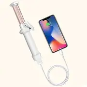 Cordless Mini Curling Iron USB Rechargeable Ceramic Curling Iron 2 in 1 Travel Hair Straightener Curling Iron for Wet & Dry Hair Styling Travel and Home Use