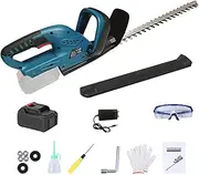21V Electric Hedge Trimmer,Brushless Cordless Hedge Trimmer with 2 * 3.0 Ah Battery and Charger, 520mm/20.5in Dual Action Blade,3.0KG Lightweight Design - Low Noise,Bush Trimmer for Garden Yard Lawn