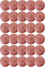 Daseeme 9 inch 10 Holes Sanding disc Set Flocked Sandpaper Sheet 9 inch 10 Holes 225mm Diameter Sandpaper for Wall Sanding Machine Backed disc Sandpaper P60/80/120/150/240/320 grit*5 30pcs