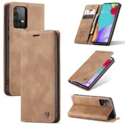 CaseMe Samsung Galaxy A55 5G Classic PU Leather Case Cover A556 [Brown]