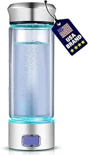 LevelUpWay Hydrogen Water Generator Bottle SPE-Pem Technology High Borosilicate Glass