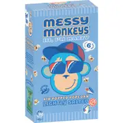 Messy Monkeys Air Popped Popcorn Salted 6 pack