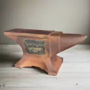 Remington 1816 Cast Iron Anvil Paperweight With Antique Finish (8" x 3.5" x 2")
