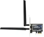 PCIe Network Adapter, 867Mbps PCI Express Gigabit Ethernet Card, Bluetooth Connection Gigabit Network Card with Dual Antenna for Desktop Chassis