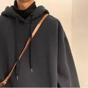 Plain Oversized Hoodie Dark Gray - XL