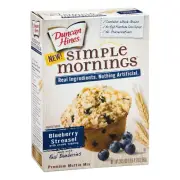 Duncan Hines Simple Mornings Blueberry Streusel Muffin Mix, 20.5-Oz Boxes 6 Pack