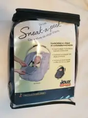 Jolly Jumper Arctic Sneak-A-Peek Black Baby Car Seat Cover