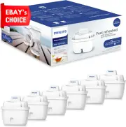 Micro X-Clean Water Filter Cartridge 6-Pack Compatible with Brita Maxtra
