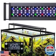 SEAOURA 24/7 LED Aquarium Light for 24-30 Inch Fish Tank, Auto On Off with Ti