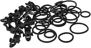 GANAZONO 10Sets Fishing Hooks Keeper Durable Bait Holder Tool for Rods Lightweight Elastic Fishing Accessory for Anglers Present for Fishing Enthusiasts