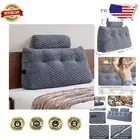 Luxury Grey Wedge Headboard Pillow Set with Neck Roll – Ultimate Comfort Support