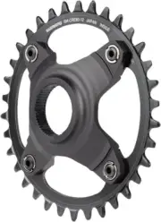 Shimano STEPS SM-CRE80-12-B Chainring - 34T Without Chainguard, 55mm Chainline,