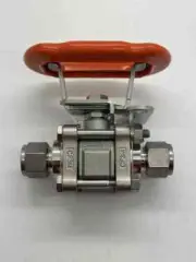 Swagelok SS-63TS8-JLK Stainless Steel Ball Valve 1/2" Tube - Locking Orange Oval