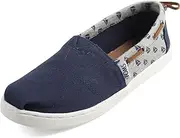 [TOMS] Youth Bimini Slip-On Shoes, 6 M US Big Kid, Navy Canvas/Sailboat