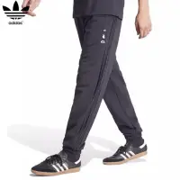 在飛比找蝦皮購物優惠-Adidas男子刺繡標誌長褲迪士尼聯名針織運動直筒褲IY22