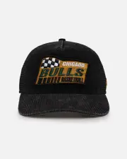 [New Era] New Era Chicago Bulls 'Washed Cord Racer' Corduroy Golfer Trucker Snapback Washed Black - Size ONE ONE Washed Black