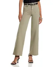 Frame Le Slim Palazzo Mode High Rise Jeans in Thyme